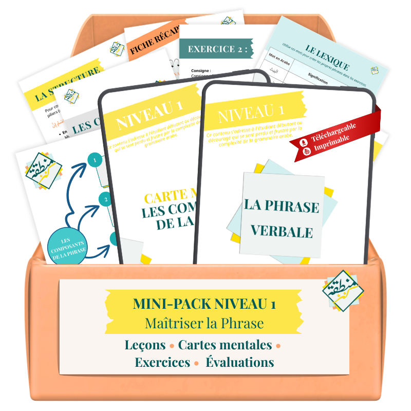 Mini-Pack Niveau 1 : Maîtriser la Phrase (Nature des Mots, Carte Mentale, Phrase Nominale & Phrase Verbale)