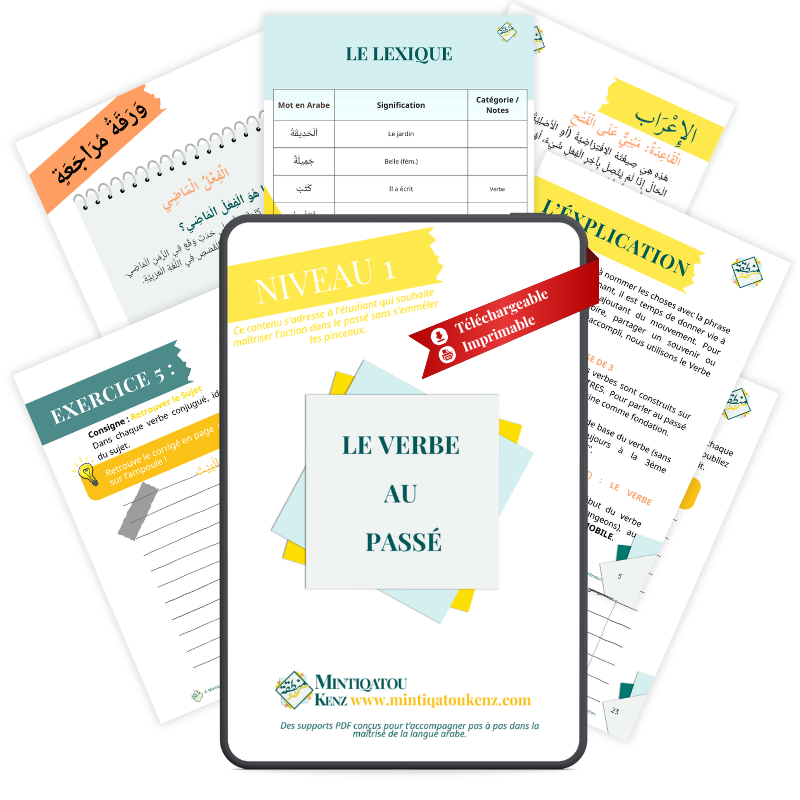 Le Verbe au Passé : Cahier d'apprentissage complet (Niveau 1)