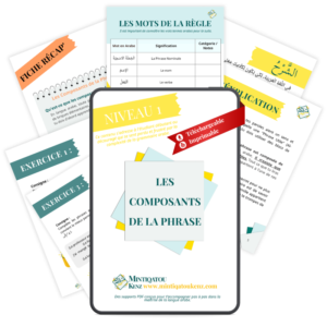 La Nature des Mots (Les Composants de la Phrase) : Cahier d&rsquo;apprentissage complet (Niveau 1)